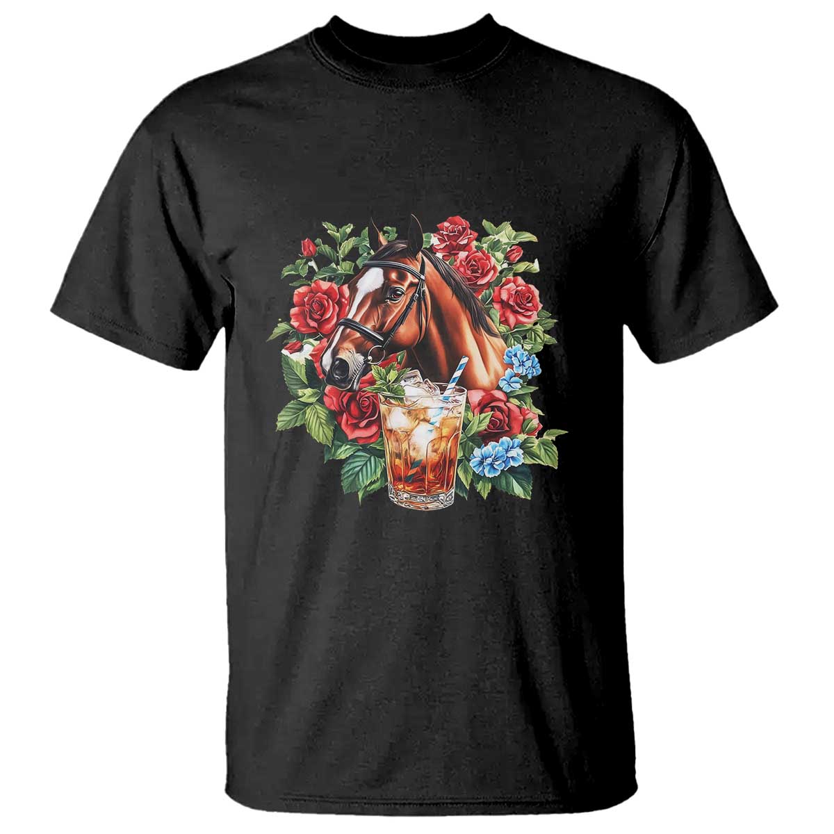 Ky Derby Day Party T Shirt Mint Juleps and Roses Horse Racing