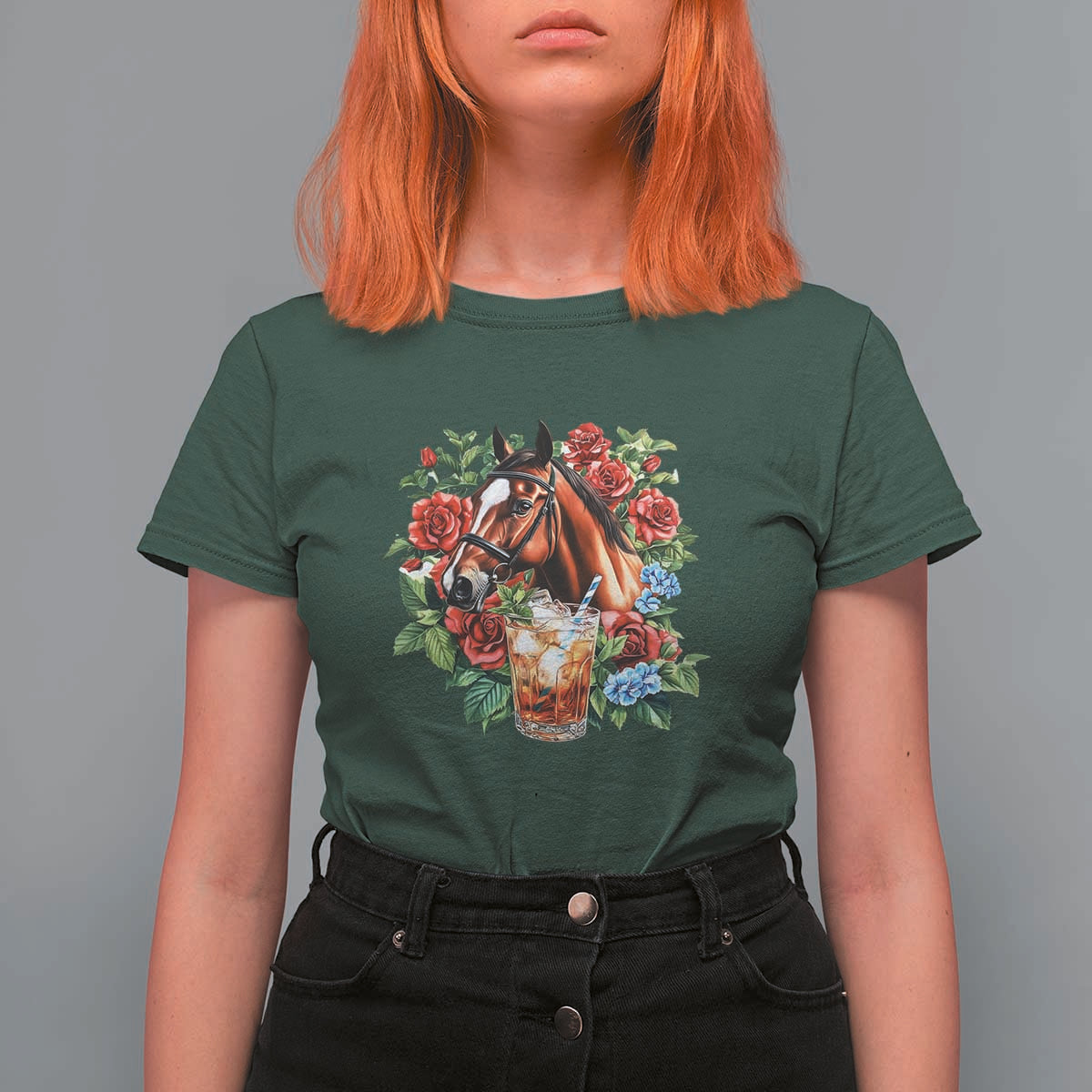 Ky Derby Day Party T Shirt For Women Mint Juleps and Roses Horse Racing