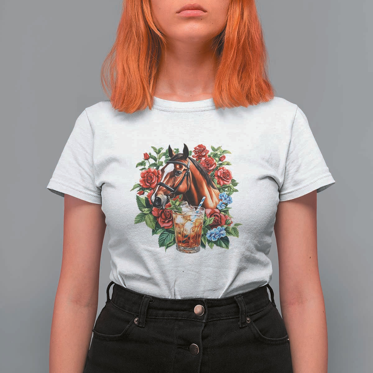 Ky Derby Day Party T Shirt For Women Mint Juleps and Roses Horse Racing