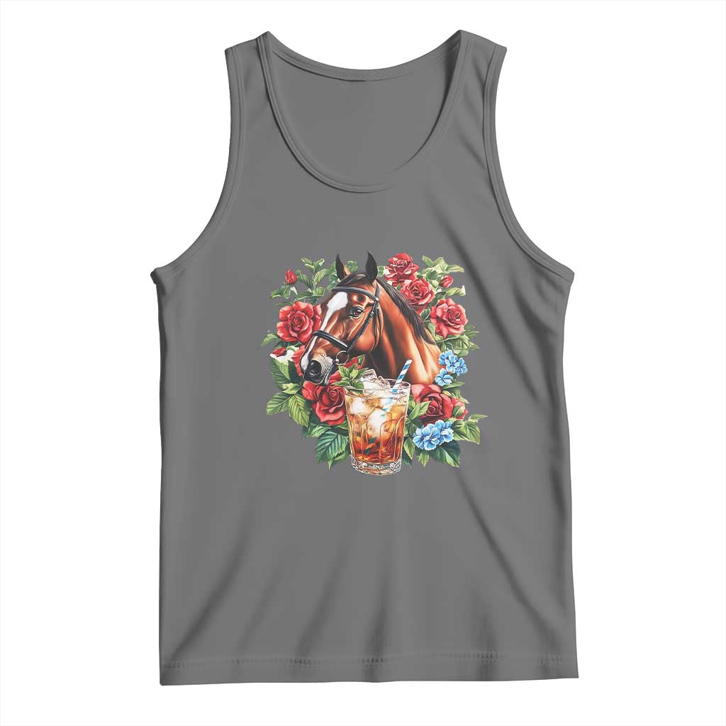 Ky Derby Day Party Tank Top Mint Juleps and Roses Horse Racing