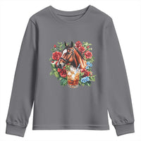 Ky Derby Day Party Youth Sweatshirt Mint Juleps and Roses Horse Racing