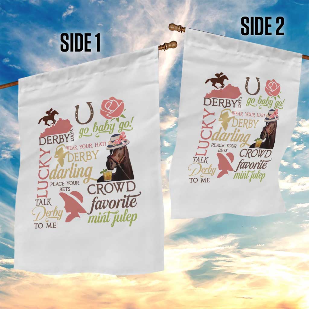 Talk Derby To Me Garden Flag Horse Riders Ky Racing Day
