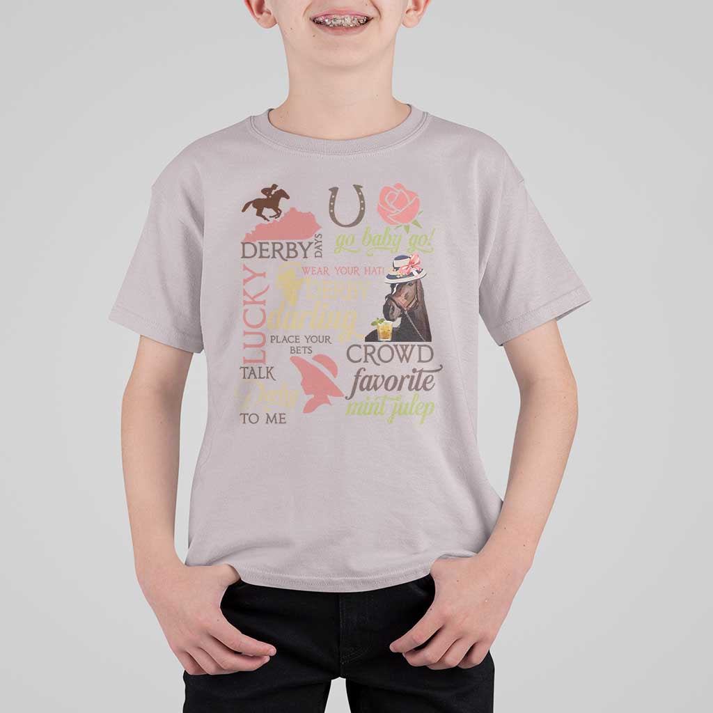 Talk Derby To Me T Shirt For Kid Horse Riders Ky Racing Day