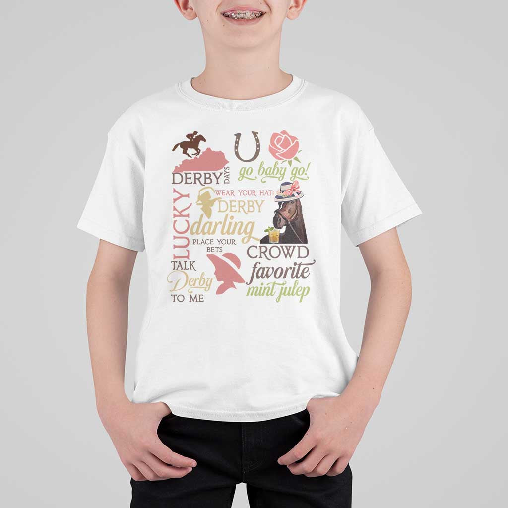 Talk Derby To Me T Shirt For Kid Horse Riders Ky Racing Day