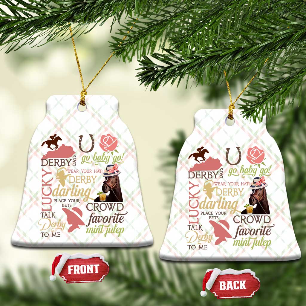 Talk Derby To Me Ceramic Ornament Horse Riders Ky Racing Day - Wonder Print Shop