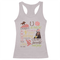 Talk Derby To Me Racerback Tank Top Horse Riders Ky Racing Day