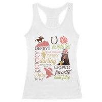 Talk Derby To Me Racerback Tank Top Horse Riders Ky Racing Day