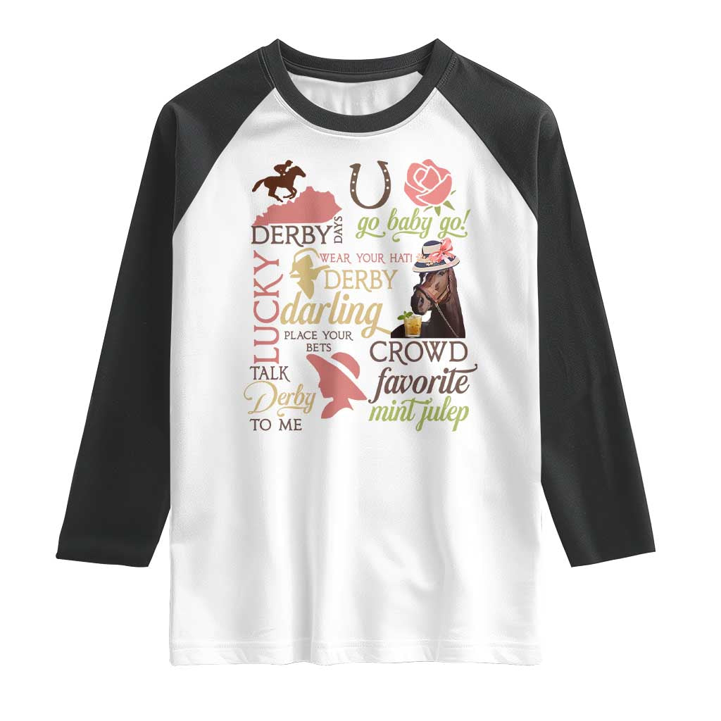 Talk Derby To Me Raglan Shirt Horse Riders Ky Racing Day