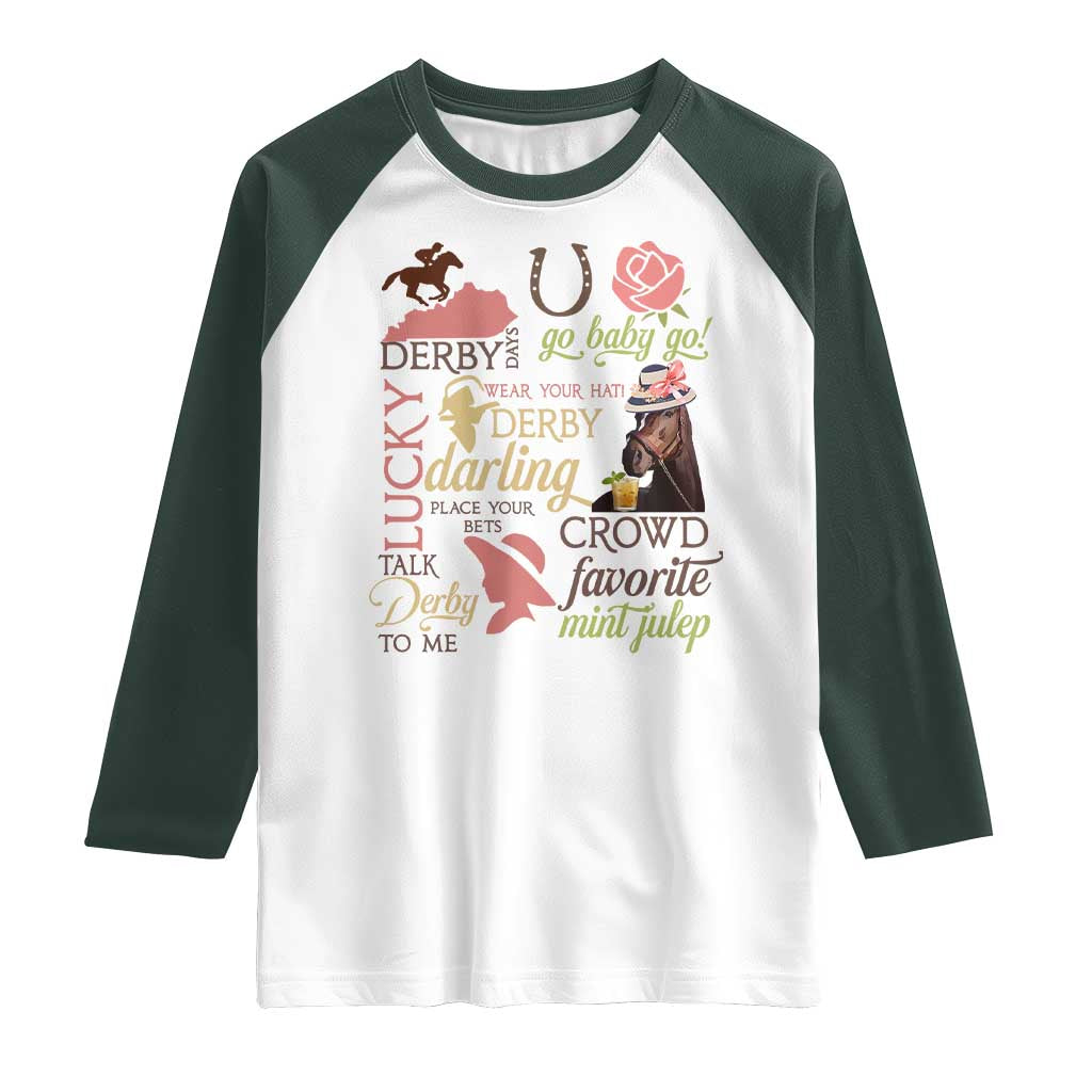 Talk Derby To Me Raglan Shirt Horse Riders Ky Racing Day