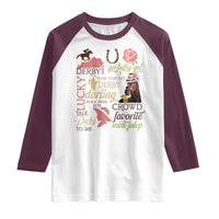 Talk Derby To Me Raglan Shirt Horse Riders Ky Racing Day