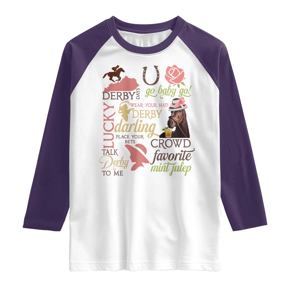 Talk Derby To Me Raglan Shirt Horse Riders Ky Racing Day