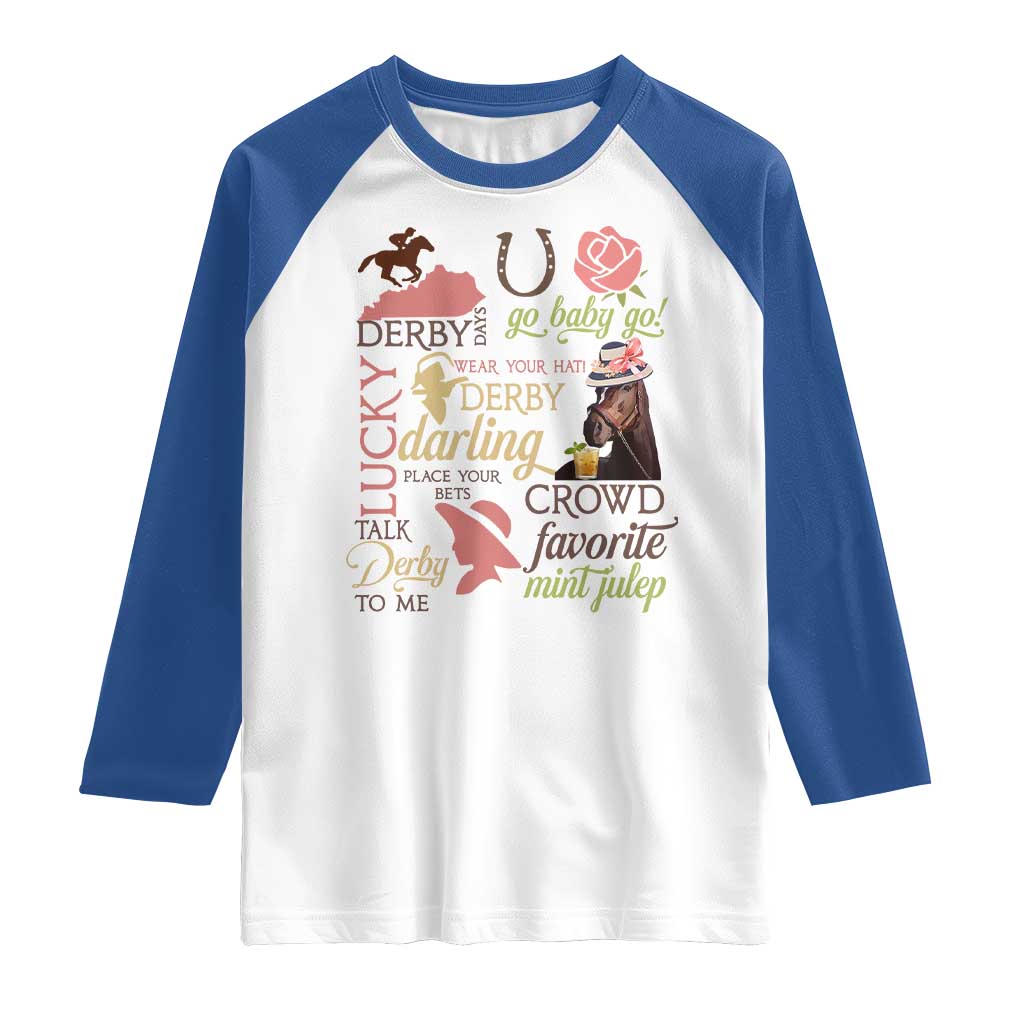 Talk Derby To Me Raglan Shirt Horse Riders Ky Racing Day