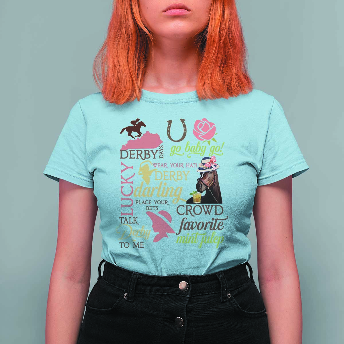 Talk Derby To Me T Shirt For Women Horse Riders Ky Racing Day