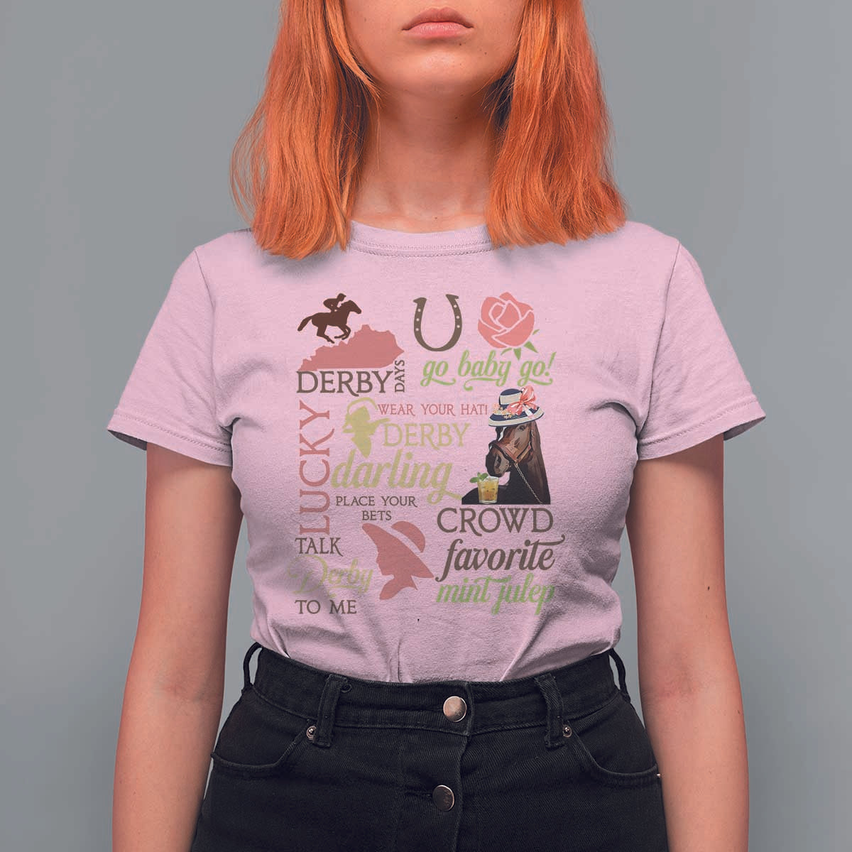 Talk Derby To Me T Shirt For Women Horse Riders Ky Racing Day