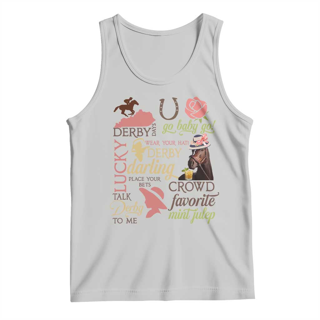 Talk Derby To Me Tank Top Horse Riders Ky Racing Day