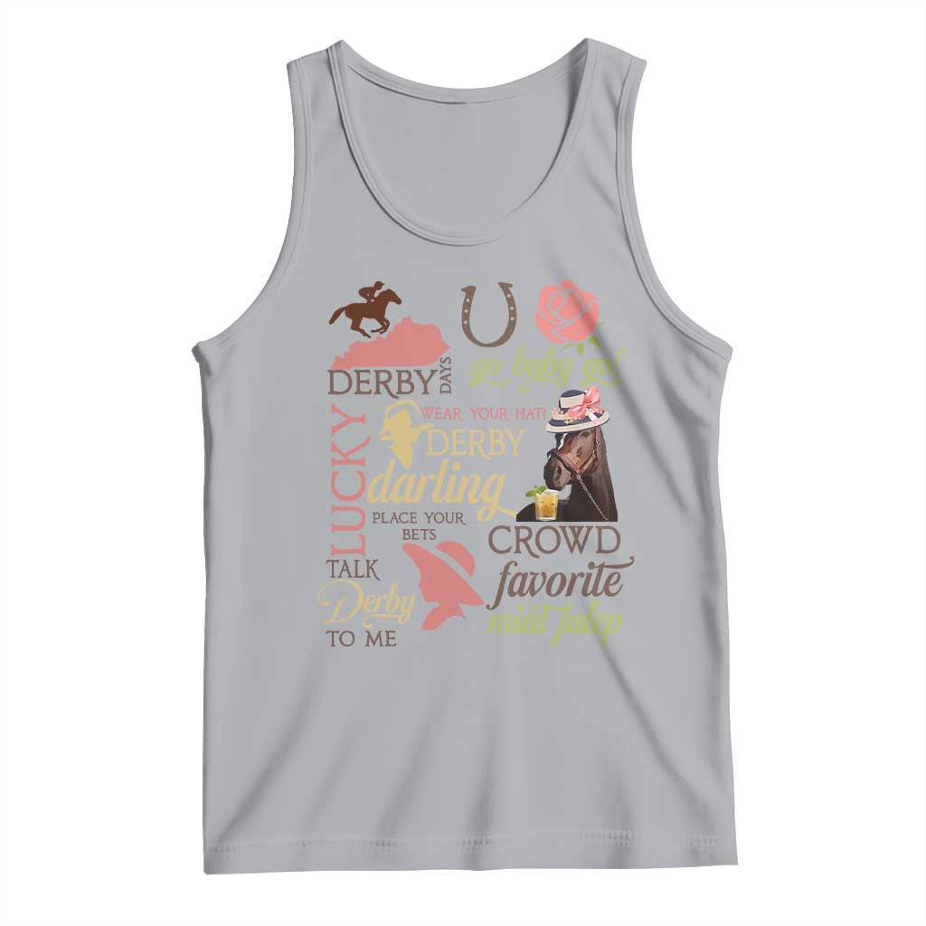 Talk Derby To Me Tank Top Horse Riders Ky Racing Day