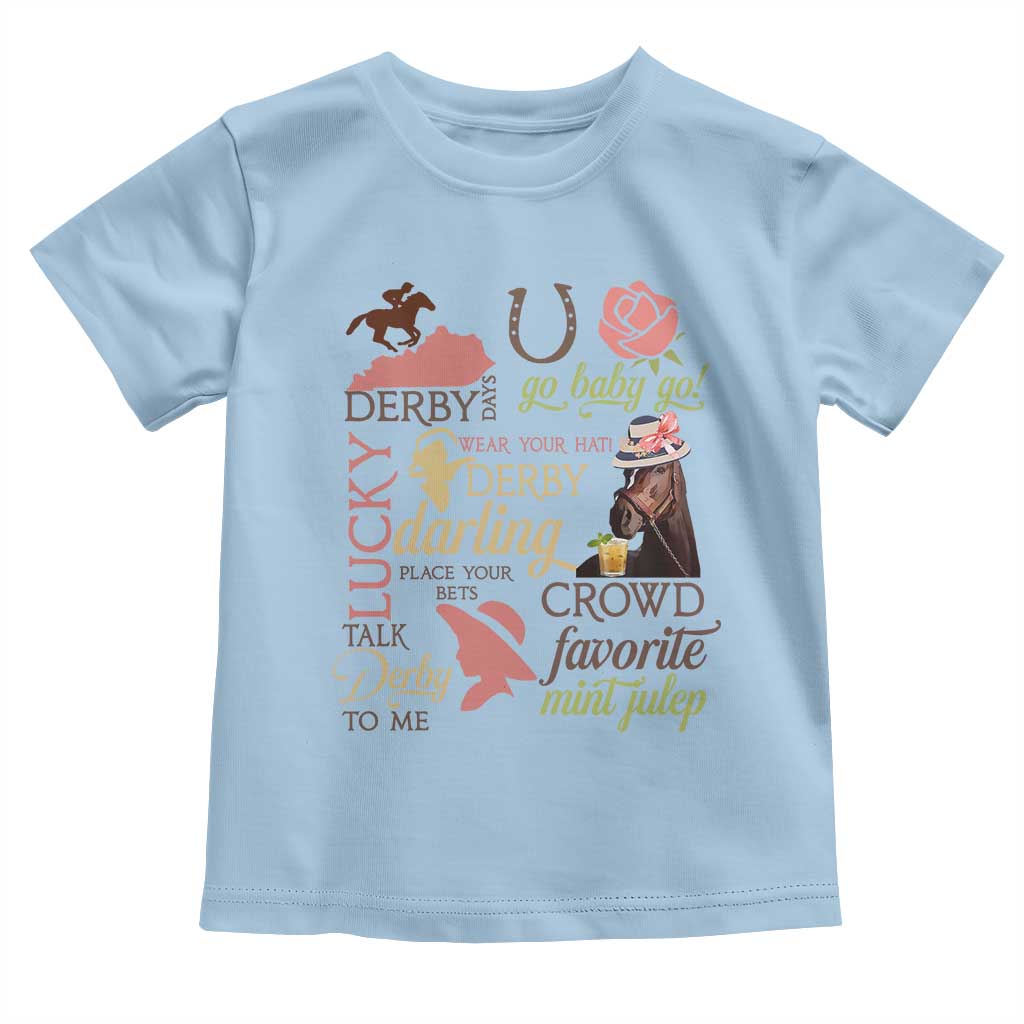 Talk Derby To Me Toddler T Shirt Horse Riders Ky Racing Day