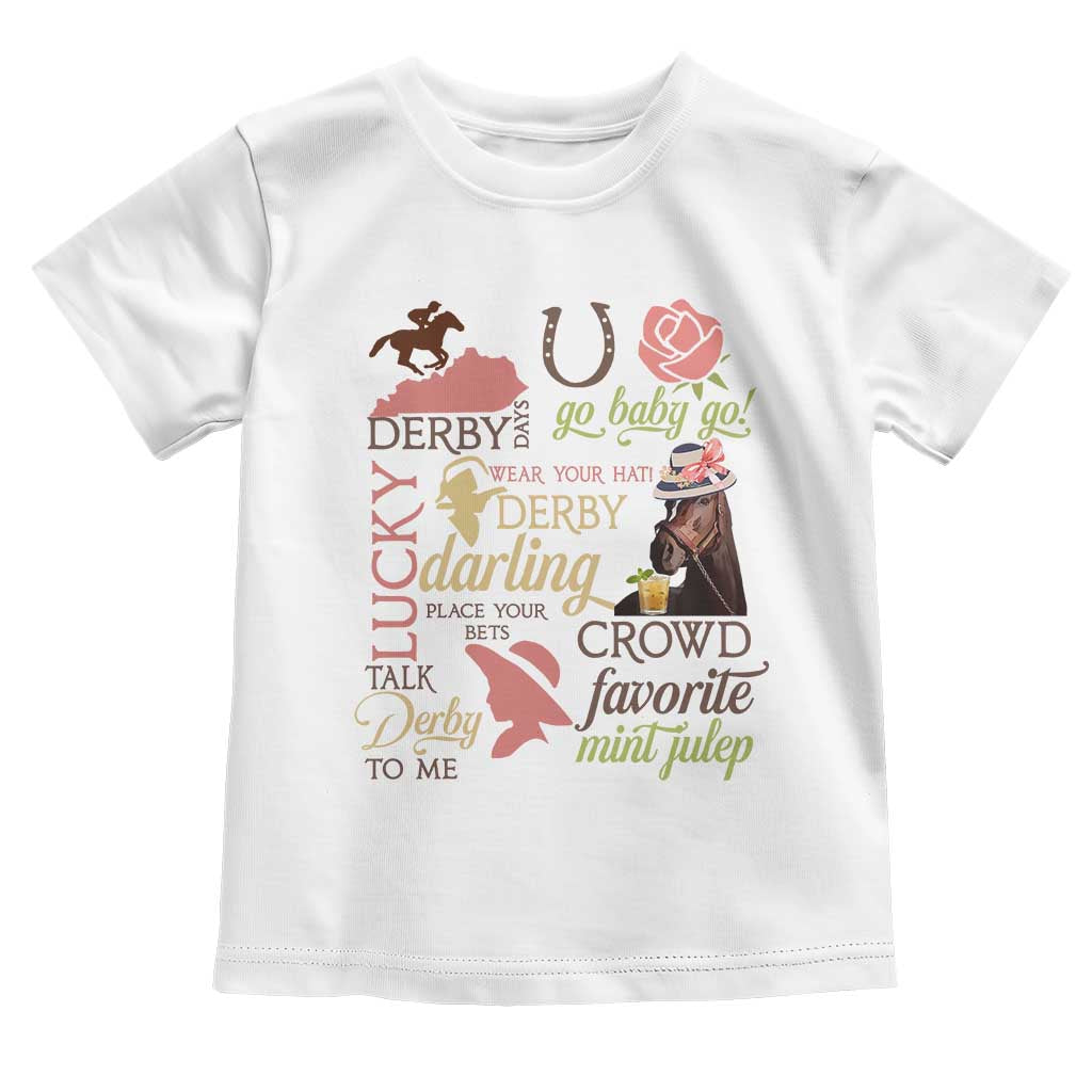 Talk Derby To Me Toddler T Shirt Horse Riders Ky Racing Day
