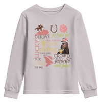 Talk Derby To Me Youth Sweatshirt Horse Riders Ky Racing Day