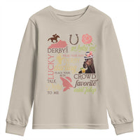 Talk Derby To Me Youth Sweatshirt Horse Riders Ky Racing Day