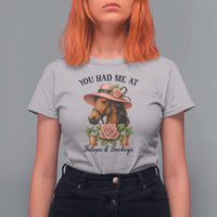 Funny Ky Derby Horse Racing T Shirt For Women You Had Me At Juleps and Jockeys