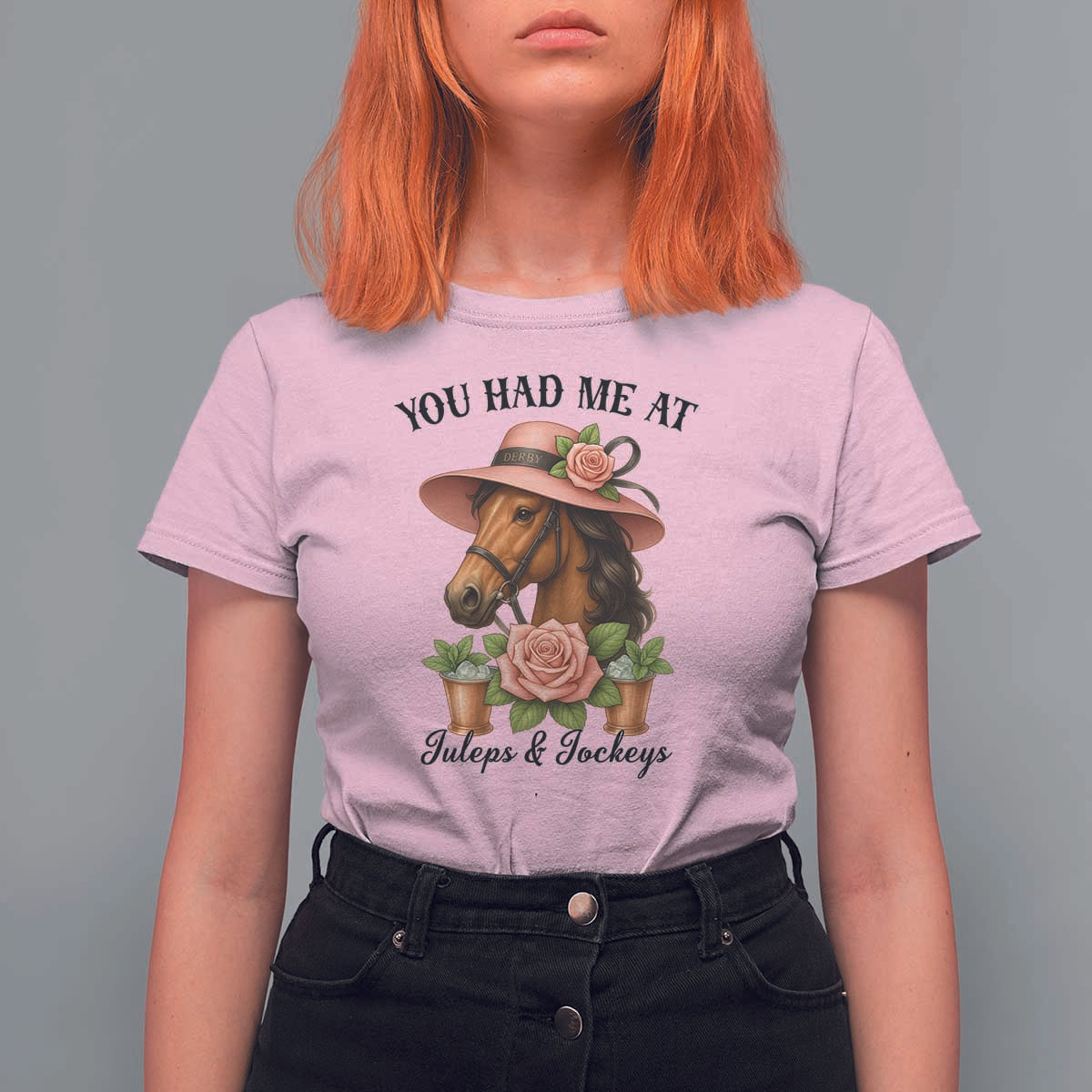 Funny Ky Derby Horse Racing T Shirt For Women You Had Me At Juleps and Jockeys