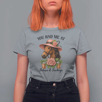 Funny Ky Derby Horse Racing T Shirt For Women You Had Me At Juleps and Jockeys