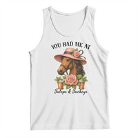 Funny Ky Derby Horse Racing Tank Top You Had Me At Juleps and Jockeys