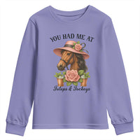 Funny Ky Derby Horse Racing Youth Sweatshirt You Had Me At Juleps and Jockeys