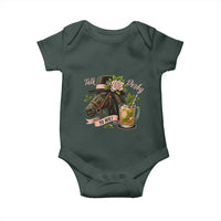 Talk Derby To Me Baby Onesie Ky Horse Racing Mint Julep and Roses