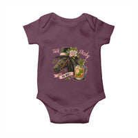 Talk Derby To Me Baby Onesie Ky Horse Racing Mint Julep and Roses