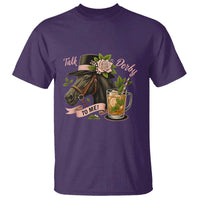 Talk Derby To Me T Shirt Ky Horse Racing Mint Julep and Roses