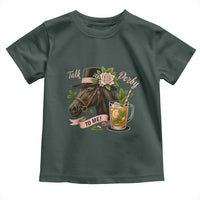Talk Derby To Me Toddler T Shirt Ky Horse Racing Mint Julep and Roses