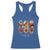 Ky Derby Day Racerback Tank Top Horse Racing Nice Hat Mint Julep and Roses