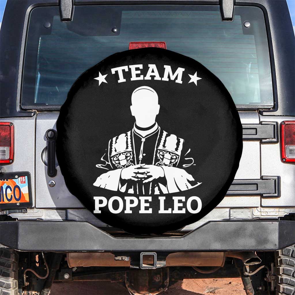 Team Pope Leo XIV Spare Tire Cover Vintage Catholic Faith Historical Religious Support