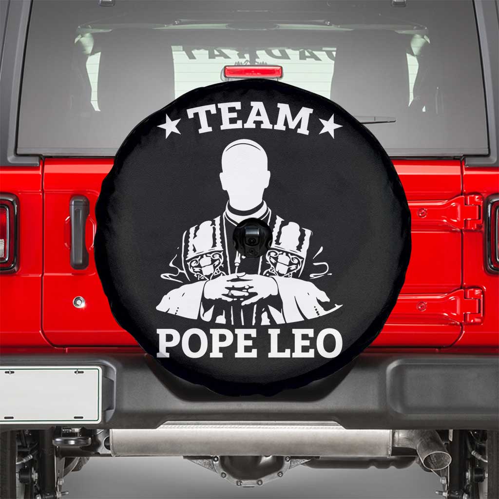 Team Pope Leo XIV Spare Tire Cover Vintage Catholic Faith Historical Religious Support