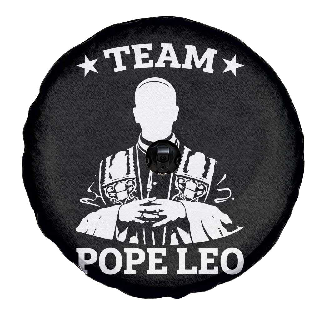 Team Pope Leo XIV Spare Tire Cover Vintage Catholic Faith Historical Religious Support