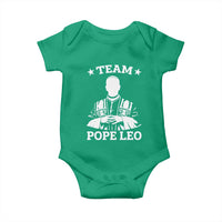 Team Pope Leo XIV Baby Onesie Vintage Catholic Faith Historical Religious Support