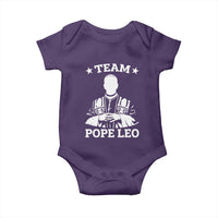 Team Pope Leo XIV Baby Onesie Vintage Catholic Faith Historical Religious Support