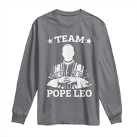 Team Pope Leo XIV Long Sleeve Shirt Vintage Catholic Faith Historical Religious Support