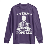 Team Pope Leo XIV Long Sleeve Shirt Vintage Catholic Faith Historical Religious Support