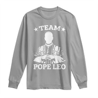 Team Pope Leo XIV Long Sleeve Shirt Vintage Catholic Faith Historical Religious Support