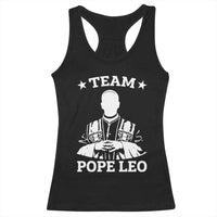 Team Pope Leo XIV Racerback Tank Top Vintage Catholic Faith Historical Religious Support