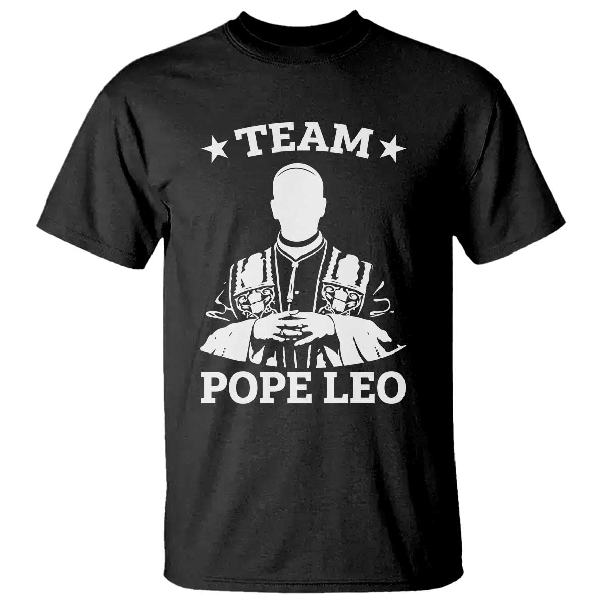 Team Pope Leo XIV T Shirt Vintage Catholic Faith Historical Religious Support