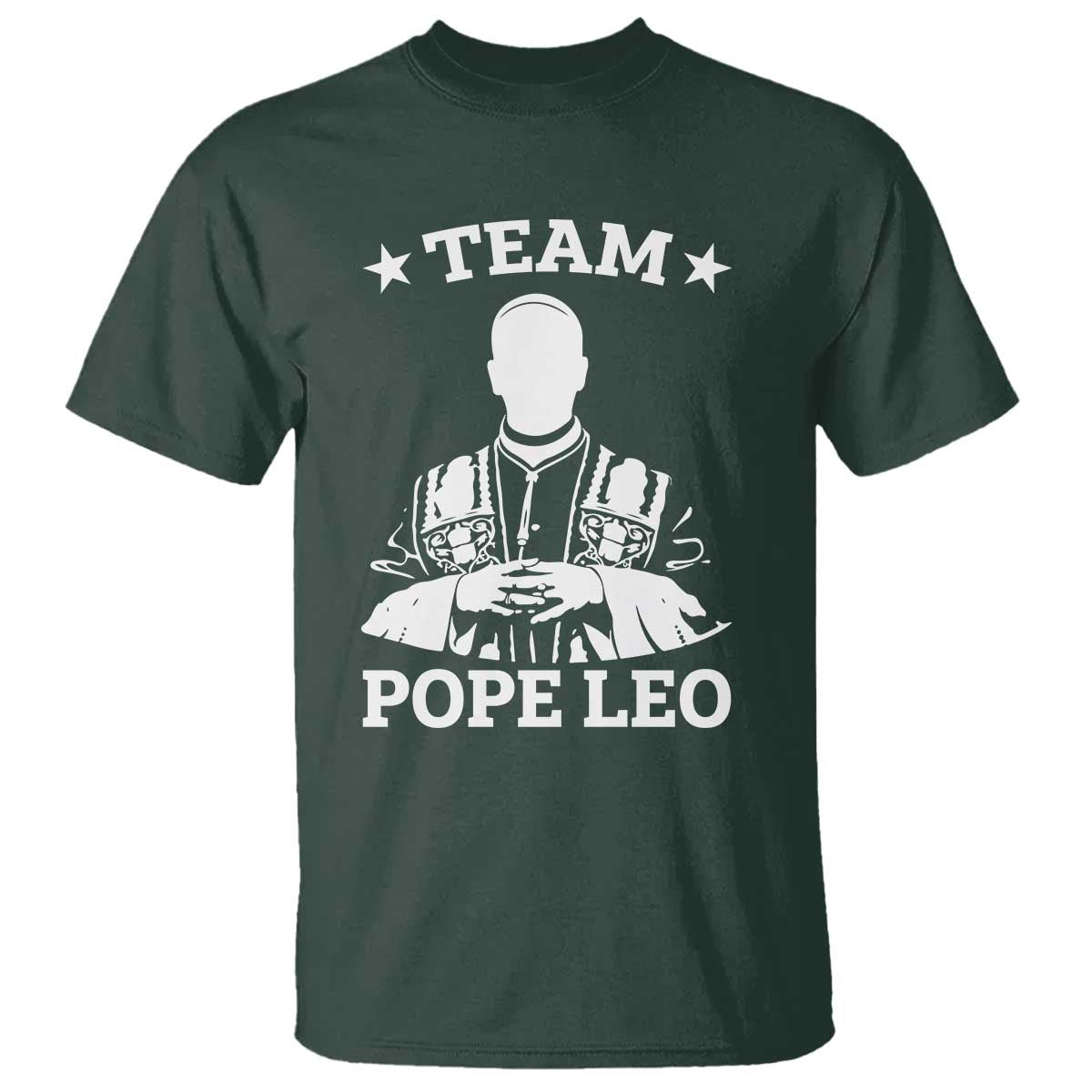Team Pope Leo XIV T Shirt Vintage Catholic Faith Historical Religious Support