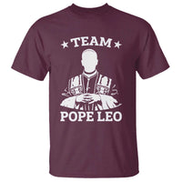 Team Pope Leo XIV T Shirt Vintage Catholic Faith Historical Religious Support