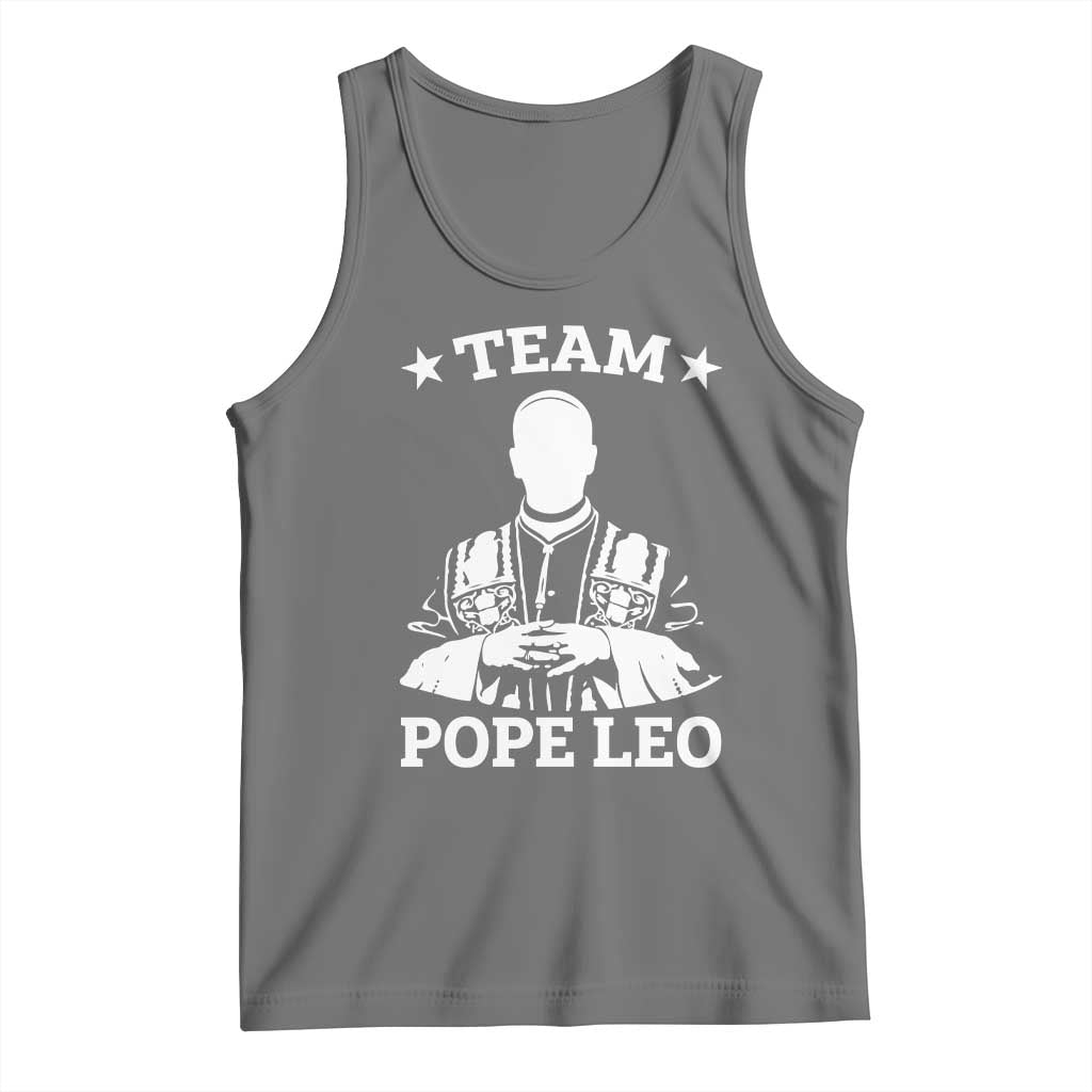 Team Pope Leo XIV Tank Top Vintage Catholic Faith Historical Religious Support