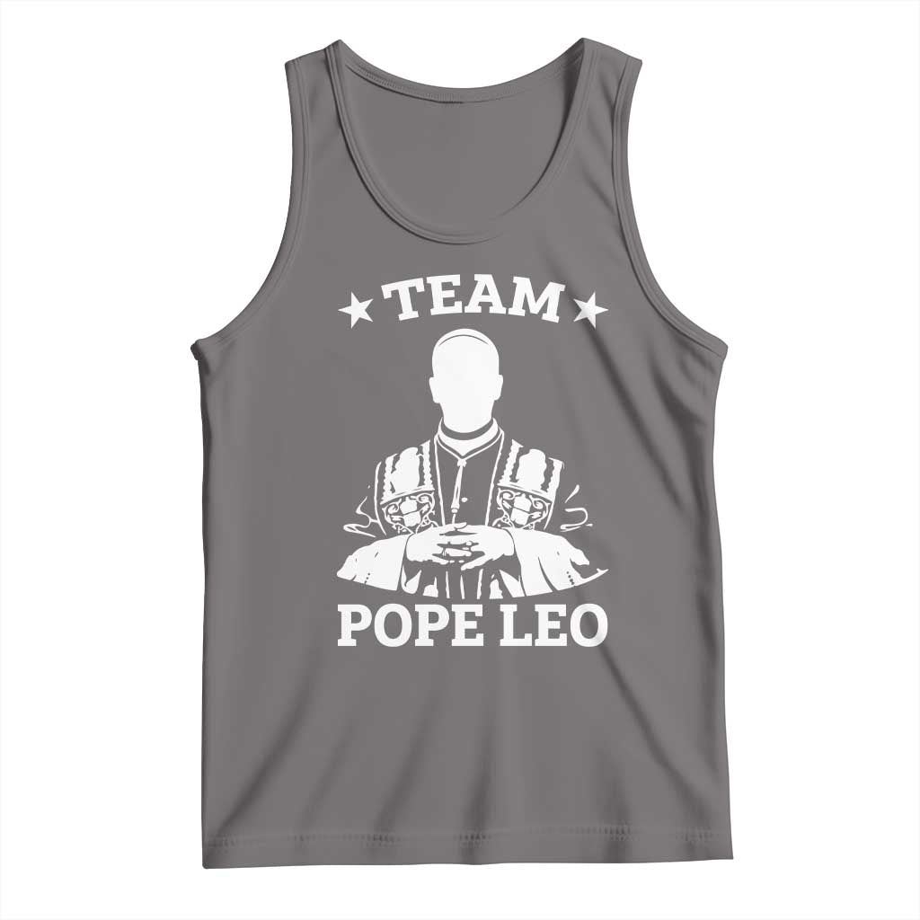 Team Pope Leo XIV Tank Top Vintage Catholic Faith Historical Religious Support