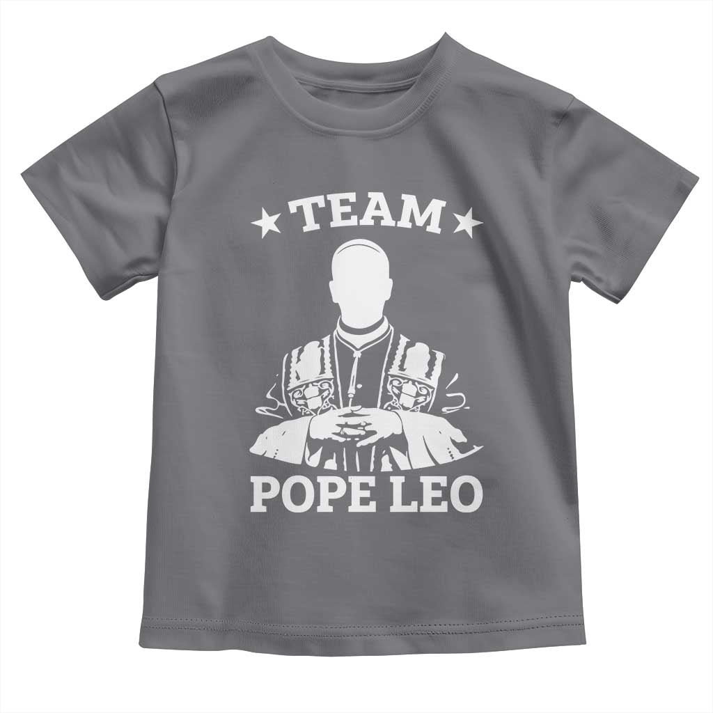 Team Pope Leo XIV Toddler T Shirt Vintage Catholic Faith Historical Religious Support