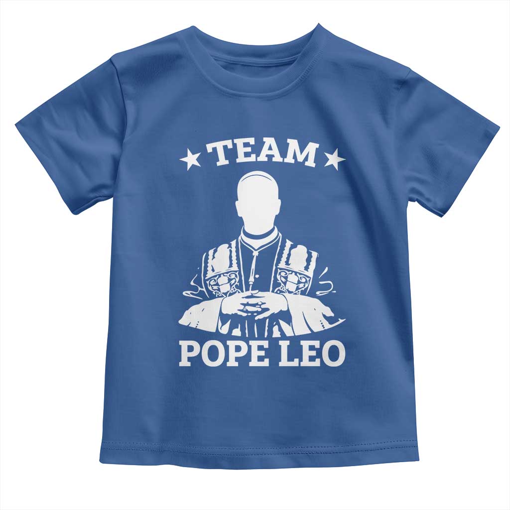 Team Pope Leo XIV Toddler T Shirt Vintage Catholic Faith Historical Religious Support